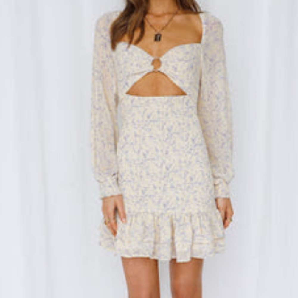 HELLO MOLLY Love Sonnets Dress Lemon
